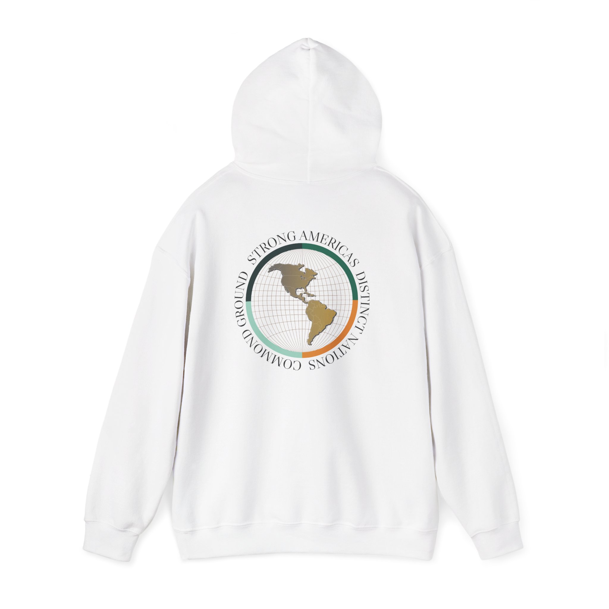 Retro Earth Globe Hoodie | Distinctive Common Ground Graphic - Image 3