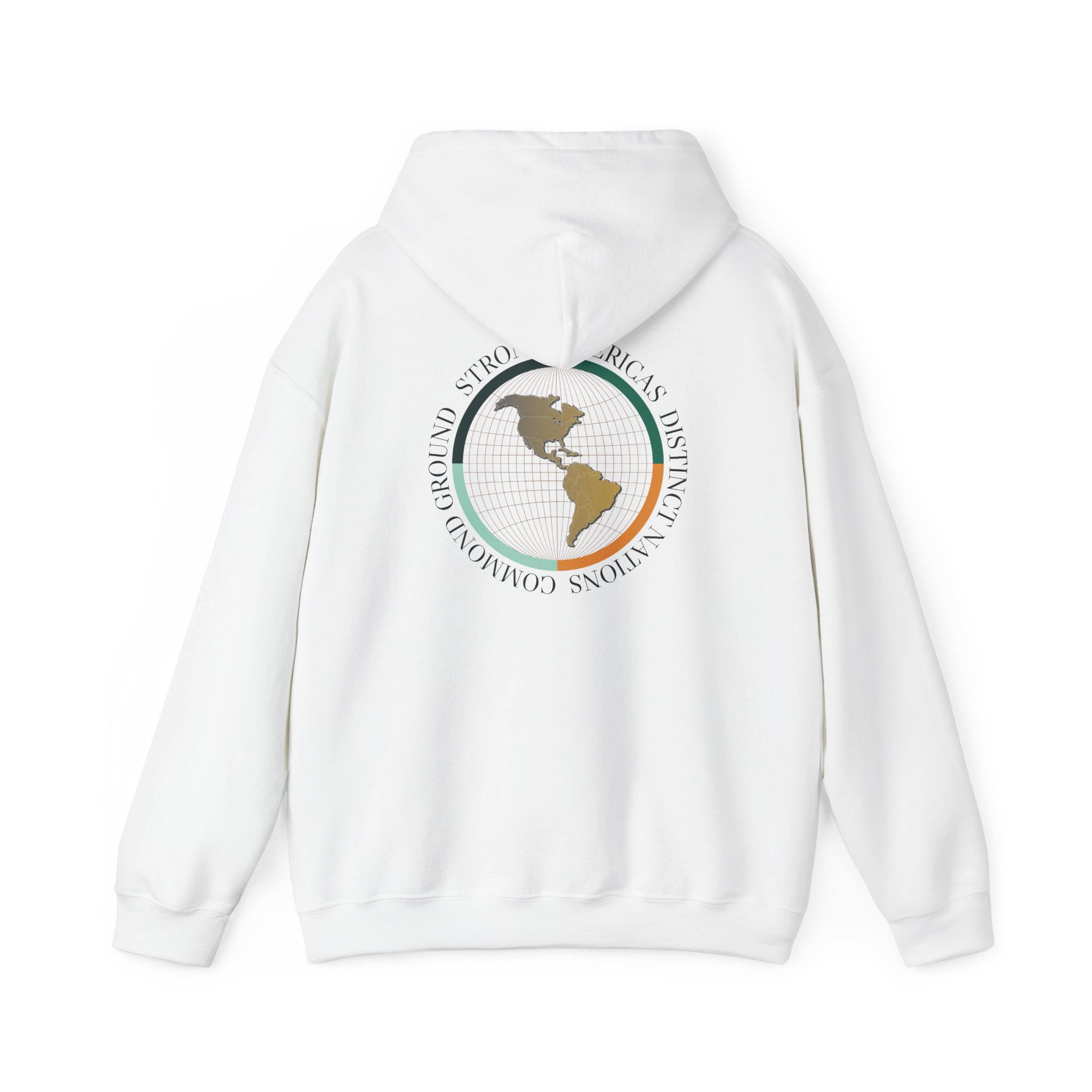 Retro Earth Globe Hoodie | Distinctive Common Ground Graphic - Image 2